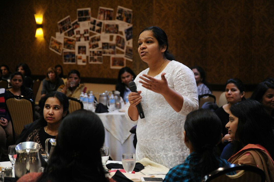 woman leading workshop